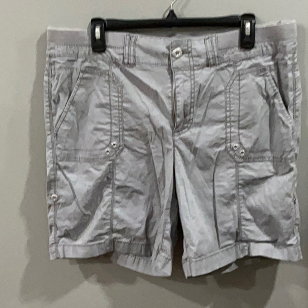 Women's Gray Cargo Shorts
